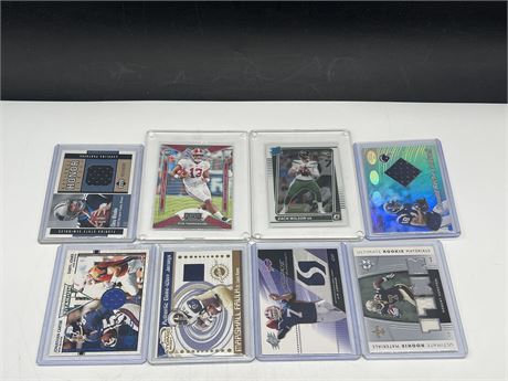 8 NFL ROOKIE / PATCH CARDS