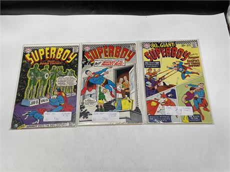 3 SUPERBOY COMICS #136-138