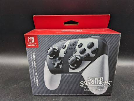 SEALED - SUPER SMASH BROS ULTIMATE EDITION PRO CONTROLLER - SWITCH