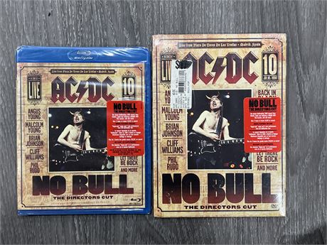 SEALED NEW AC/DC NO BULL BLURAY & DVD
