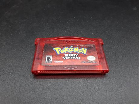POKEMON RUBY - VERY GOOD CONDITION (SAVE BATTERY DEAD) - GBA