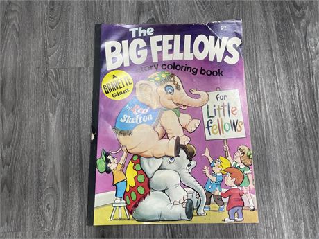 1975 RED SKELETON’S THE BIG FELLOWS GIANT COLOURING BOOK (NO PAGES COLOURED ON)