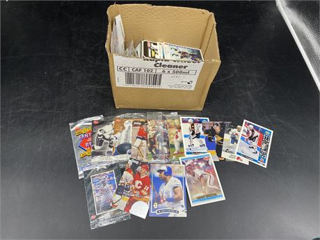 BOX OF MISC CARDS (mostly hockey)