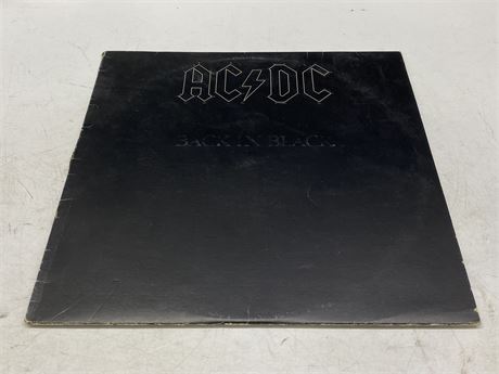 AC DC - BACK IN BLACK - VG (Light scratches)