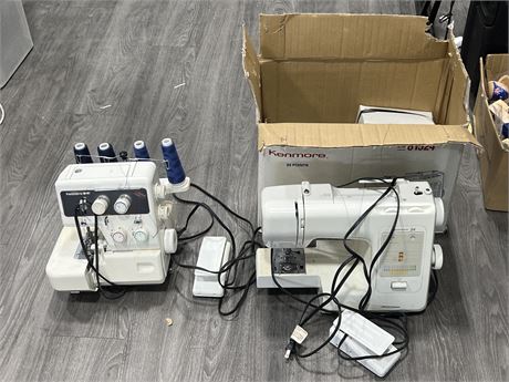 2 SEWING MACHINES - UNTESTED / AS IS