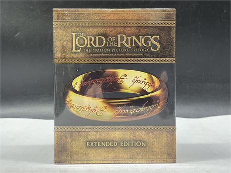 SEALED THE LORD OF THE RINGS EXTENDED EDITION TRILOGY BLU-RAY