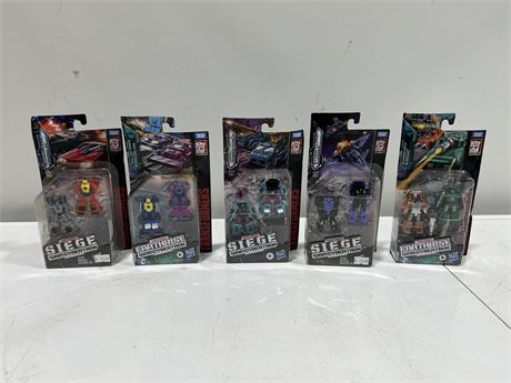 5 TRANSFORMERS MICROMASTERS (2 per pack)
