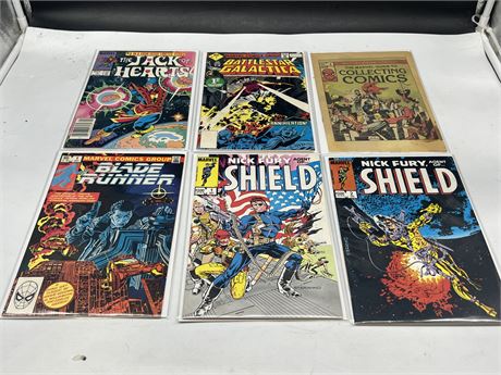 6 MISC MARVEL COMICS INCLUDING 5 FIRST ISSUES
