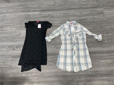 2 NEW GUESS WOMANS DRESSES - SIZE XS - WITH TAGS