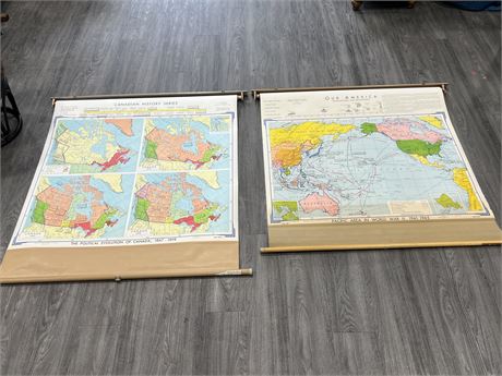 2 VINTAGE SCHOOL ROLL OUT MAPS