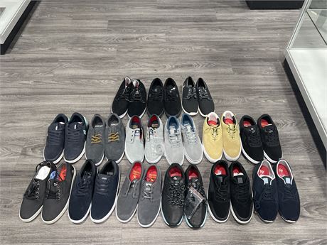 15 BRAND NEW PAIRS OF ETNIES & EMERICA SHOES (APPROX SIZE MENS 9-9.5)
