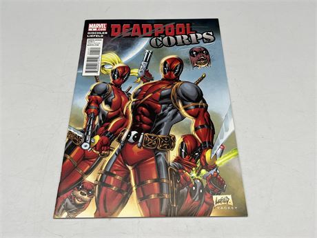 DEADPOOL CORPS #1 SIGNED BY ROB LIEFELD W/ COA