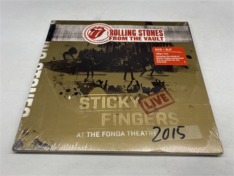 SEALED - THE ROLLING STONES - STICKY FINGERS LIVE AT THE FONDA THEATRE 3 VINYL