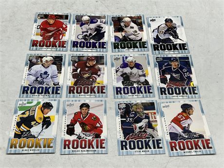 12 ROOKIE CARDS