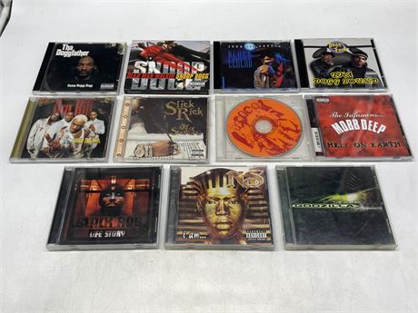 11 MOSTLY RAP CDS