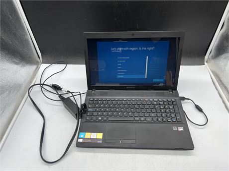 LENOVO LAPTOP W/CHARGER - WORKS