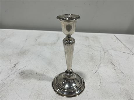 STERLING CANDLE STICK HOLDER (9” tall)