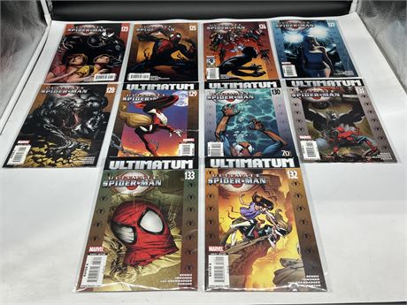 10 ULTIMATE SPIDER-MAN COMICS (End of run)