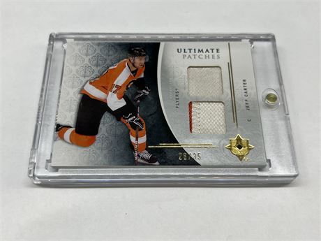 2010 JEFF CARTER ULTIMATE PATCHES CARD #26/35
