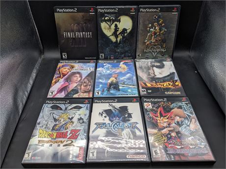 9 PS2 GAMES - VERY GOOD CONDITION