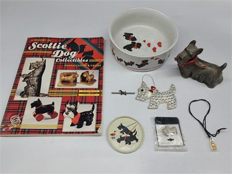 SCOTTIE DOG COLLECTIBLES WITH VALUE BOOK