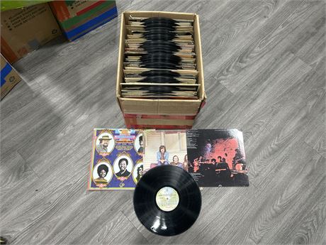 BOX OF MISC LOOSE RECORDS - CONDITION VARIES