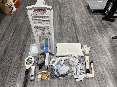 LARGE NINTENDO WII LOT (Console, games, accessories)