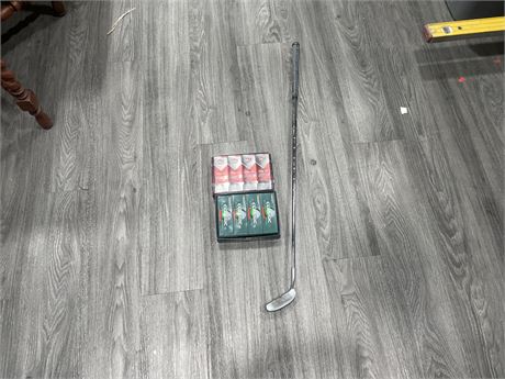 CHIP-IN PUTTER + 2 BOXES OF BALLS