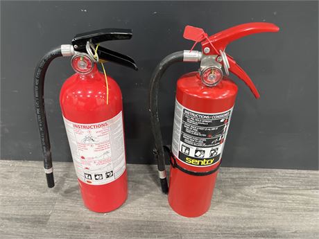 (2) 5LB FULLY CHARGED FIRE EXTINGUISHERS