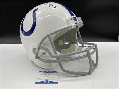 PARRIS CAMPBELL SIGNED INDIANA COLTS NFL HELMET W/BECKETT AUTHENTICATION