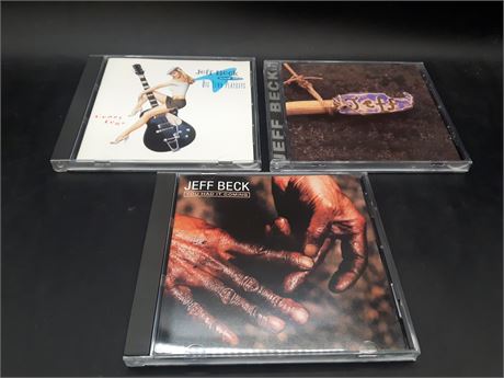 COLLECTION OF JEFF BECK MUSIC CDS - MINT CONDITION