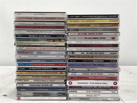 OVER 40 NEW WAVE PUNK CDS - EXCELLENT TO NM