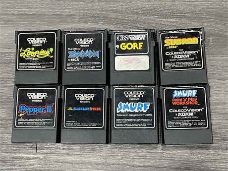 8 COLECOVISION GAMES