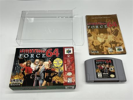 FIGHTING FORCE 64 - N64 COMPLETE W/BOX & MANUAL