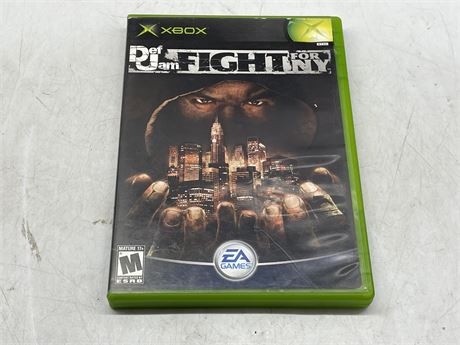 DEF JAM FIGHT FOR NY - XBOX - COMPLETE WITH MANUAL