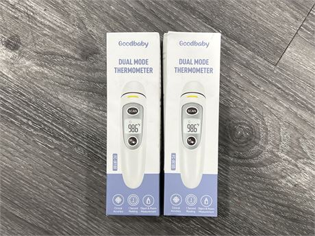 2 NEW GOODBABY DUAL MODE THERMOMETERS