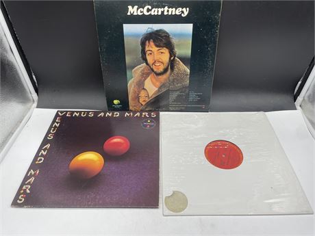 3 PAUL MCCARTHY RECORDS - EXCELLENT (E)