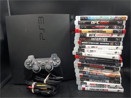 PS3 SLIM CONSOLE WITH GAMES