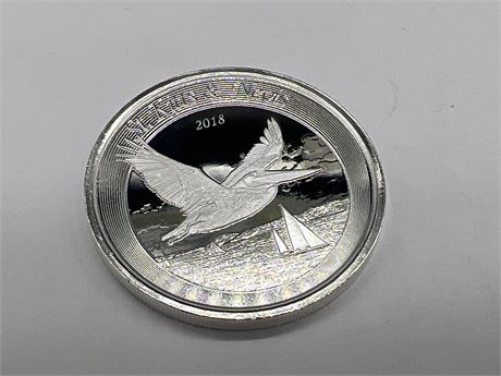 1 OZ 999 FINE SILVER ST. KITTS & NEVIS COIN