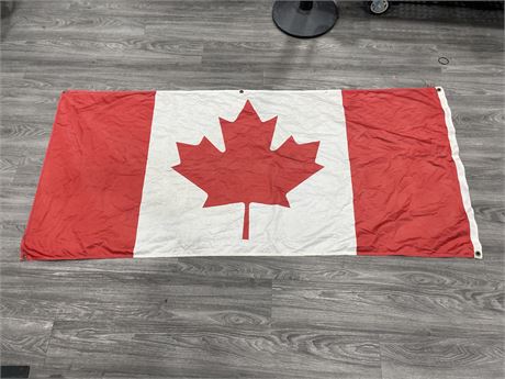 VINTAGE CANADA FLAG 74”x32”