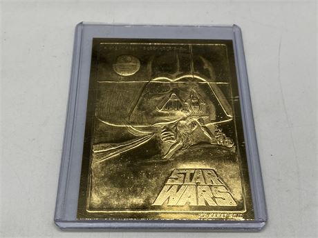 STAR WARS 23CT GOLD CARD - LIMITED EDITION #4121