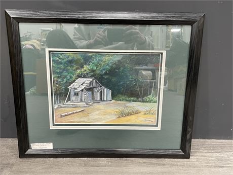 ORIGINAL PASTEL “THE CABIN” SIGNED BY TURNER 22”x18”