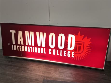 LARGE LIGHTUP PANEL SIGN (Working, 10.5ft long)