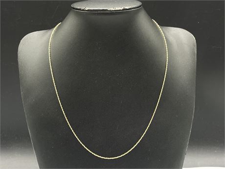 14KT — 20” GOLD CHAIN (0.8 GRAMS)