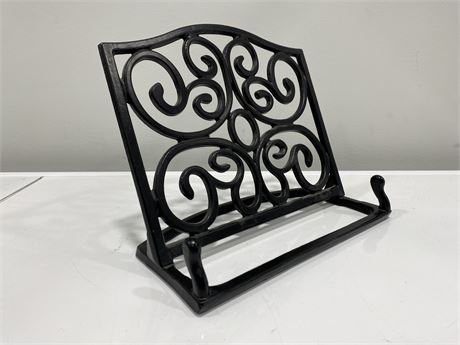 CAST IRON COOK BOOK STAND
