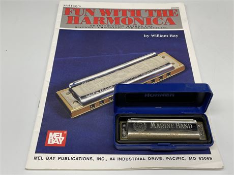 VINTAGE M. HORNER MARINE BAND HARMONICA MADE IN GERMANY
