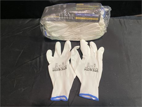 PACK OF POLY COATED GLOVES - EXTRA LARGE