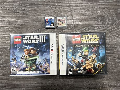 4 DS / 3DS GAMES - BOX GAMES ARE COMPLETE W/ INSTRUCTIONS