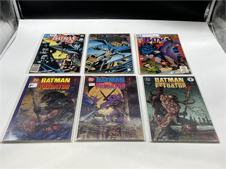 6 BATMAN COMICS - INCLUDES KEYS