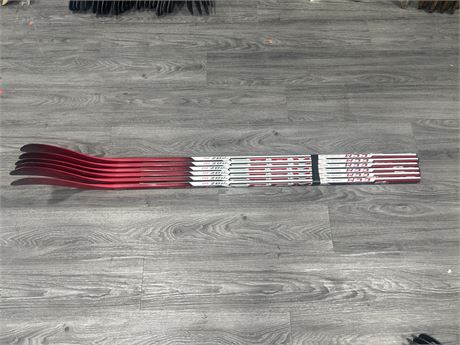 6 BRAND NEW RIGHT HANDED YOUTH / JR. HOCKEY STICKS - SPECS IN PHOTOS